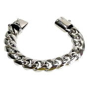 cuban link sterling silver bracelet