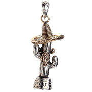Mexican Cowboy Cactus Pendant with Mary design