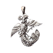 sterling silver phenix pendant