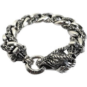 sterling silver rider dragon bracelet