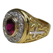 bishop ruby ring