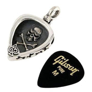 skull guitar pick holder pendant