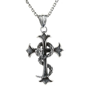Snake Gothic Cross Pendant